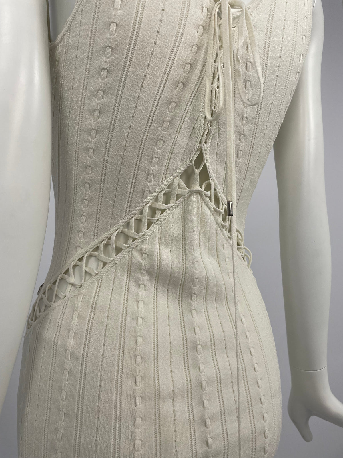 Dior by John Galliano S/S 2004 bondage maxi dress