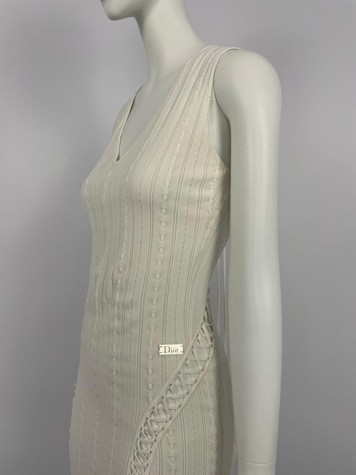 Dior by John Galliano S/S 2004 bondage maxi dress