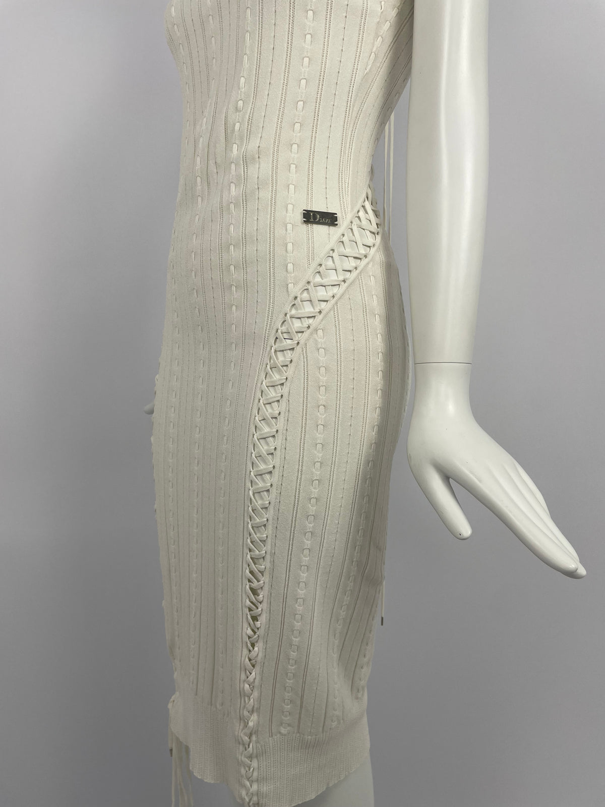 Dior by John Galliano S/S 2004 bondage maxi dress