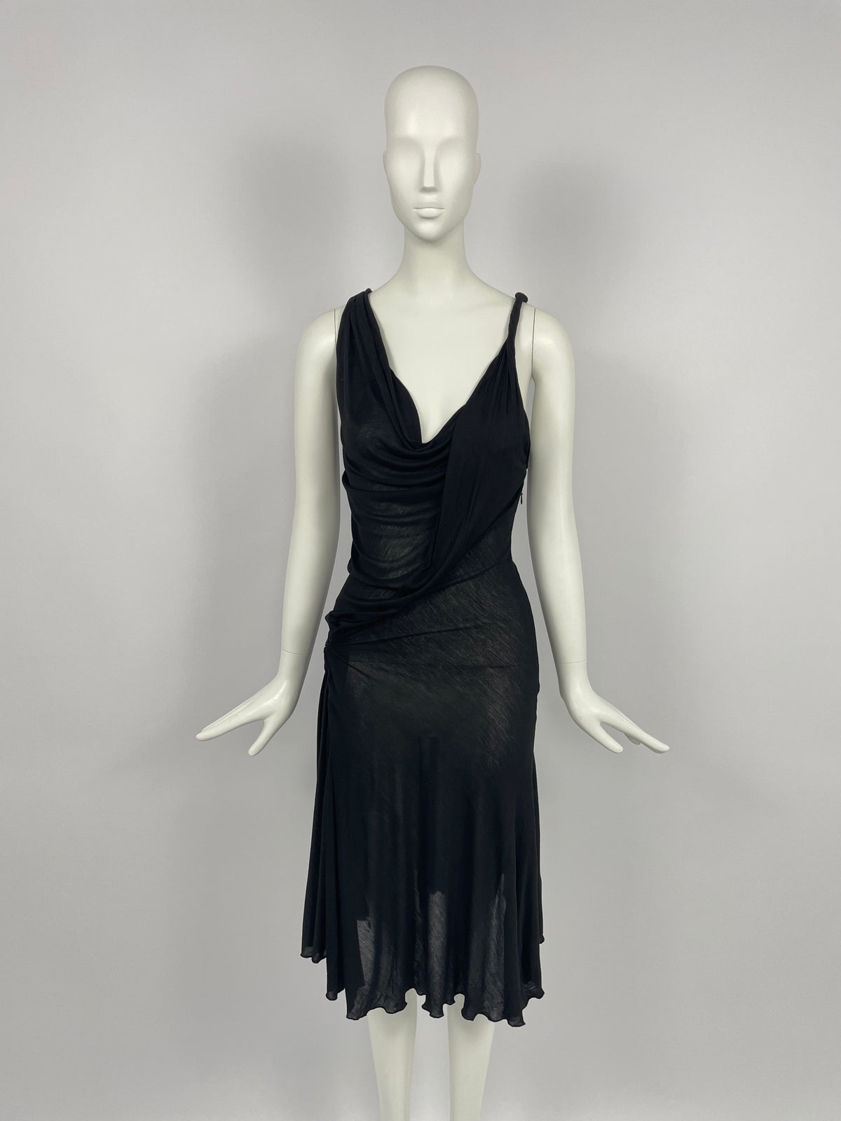 Armani early 2000's asymmetrical dress
