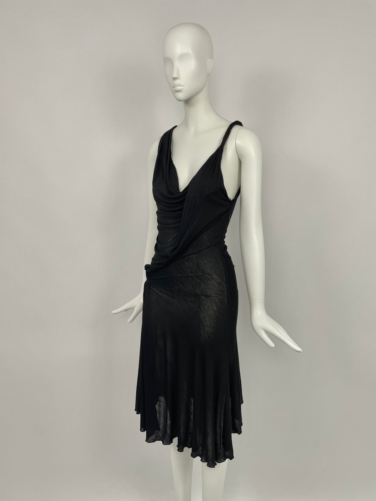 Armani early 2000's asymmetrical dress