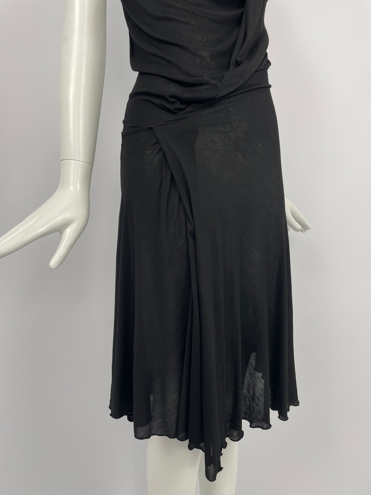 Armani early 2000's asymmetrical dress