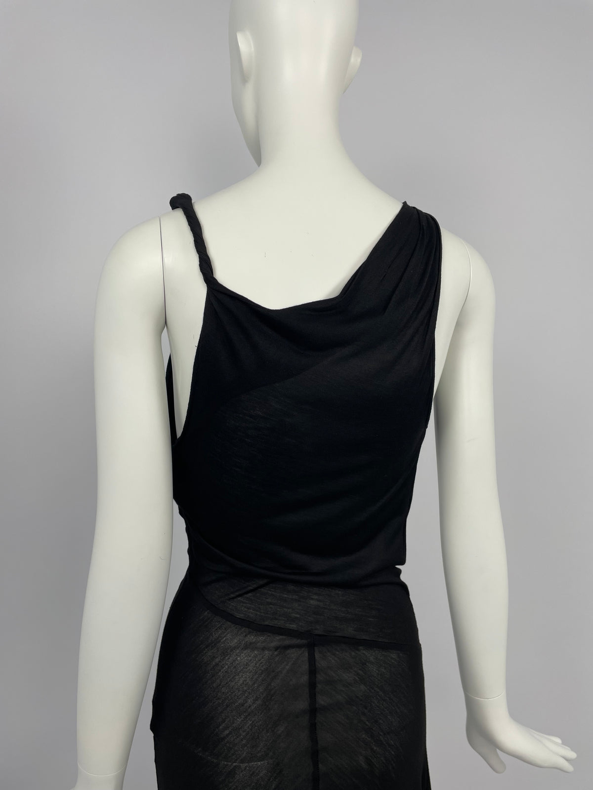 Armani early 2000's asymmetrical dress