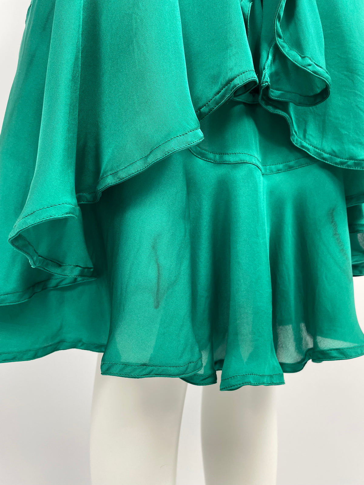 Saint Laurent by Tom Ford F/W 2003 Green flared dress