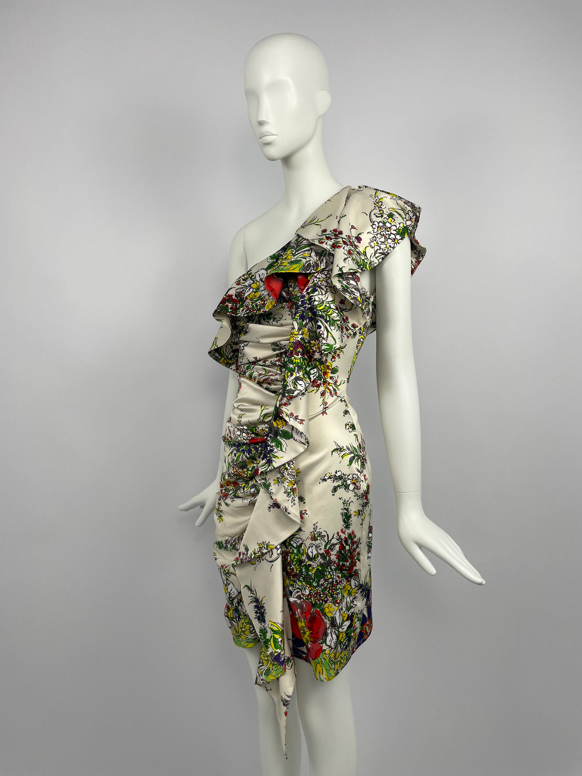 Blumarine 2000's floral print cocktail dress