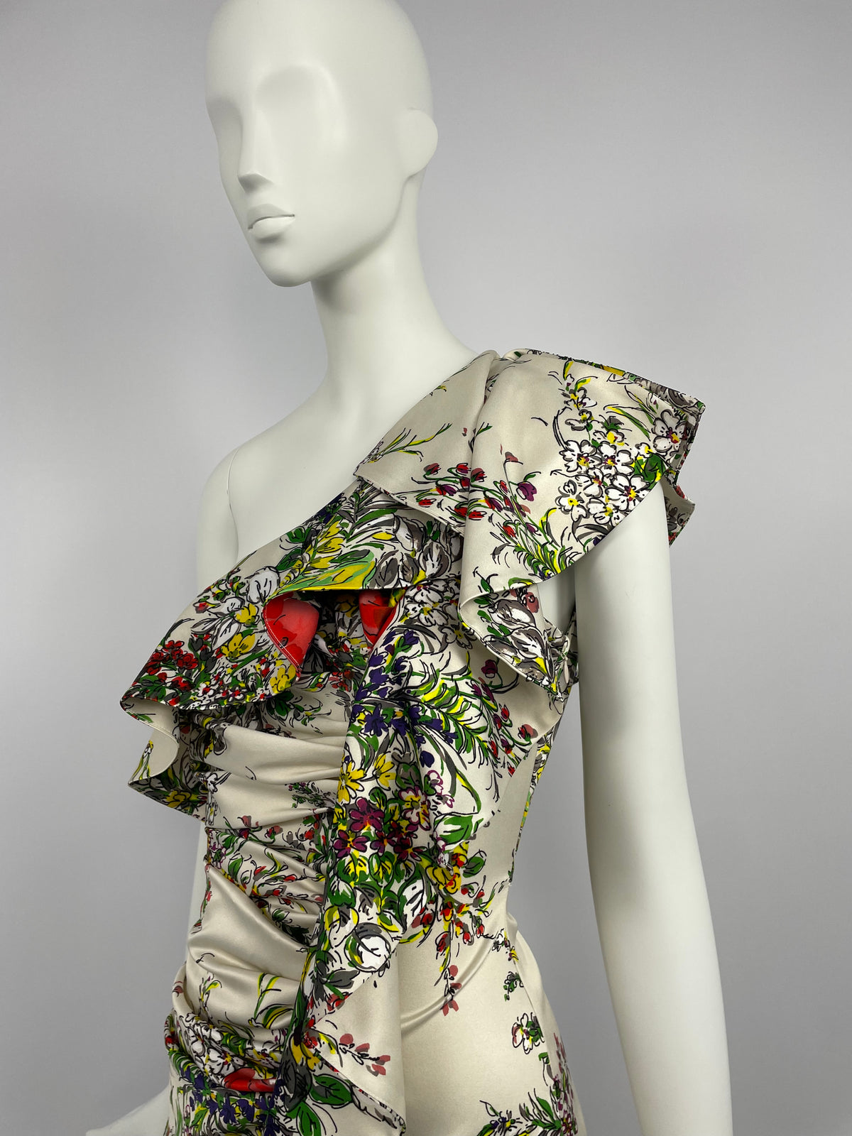 Blumarine 2000's floral print cocktail dress