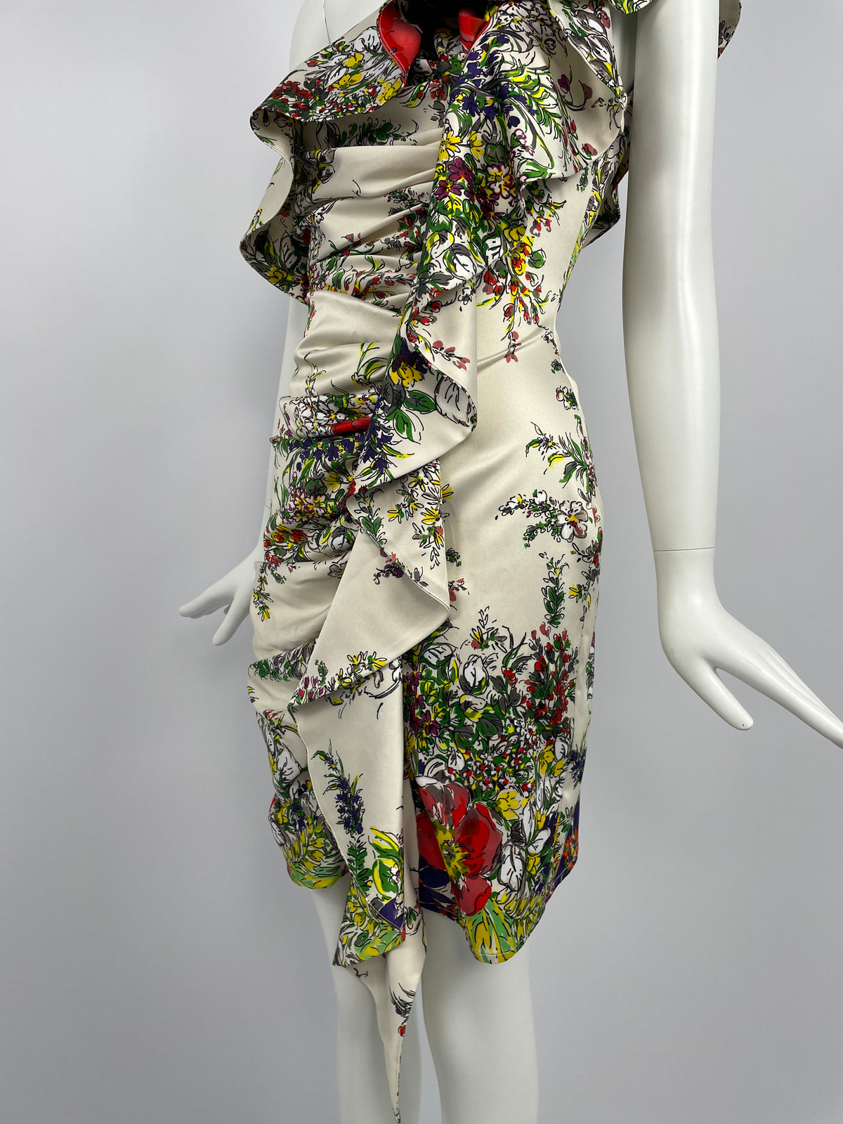 Blumarine 2000's floral print cocktail dress
