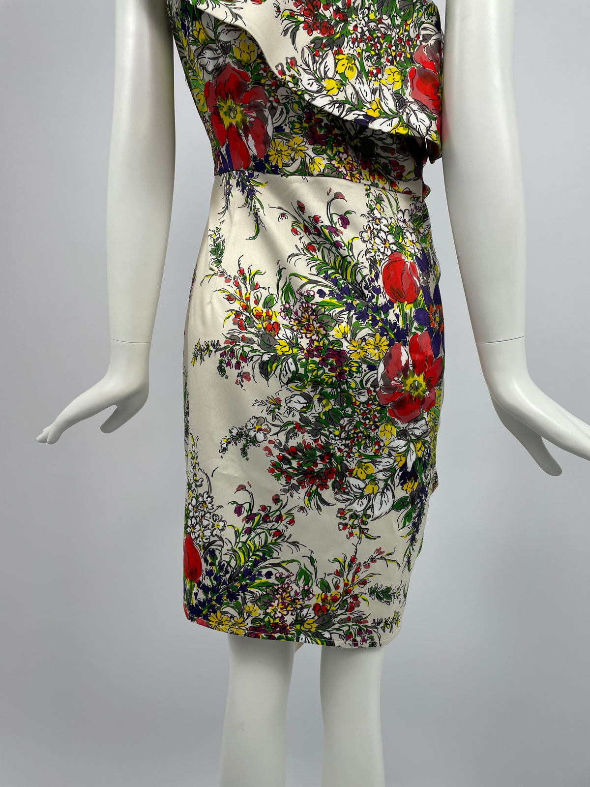 Blumarine 2000's floral print cocktail dress