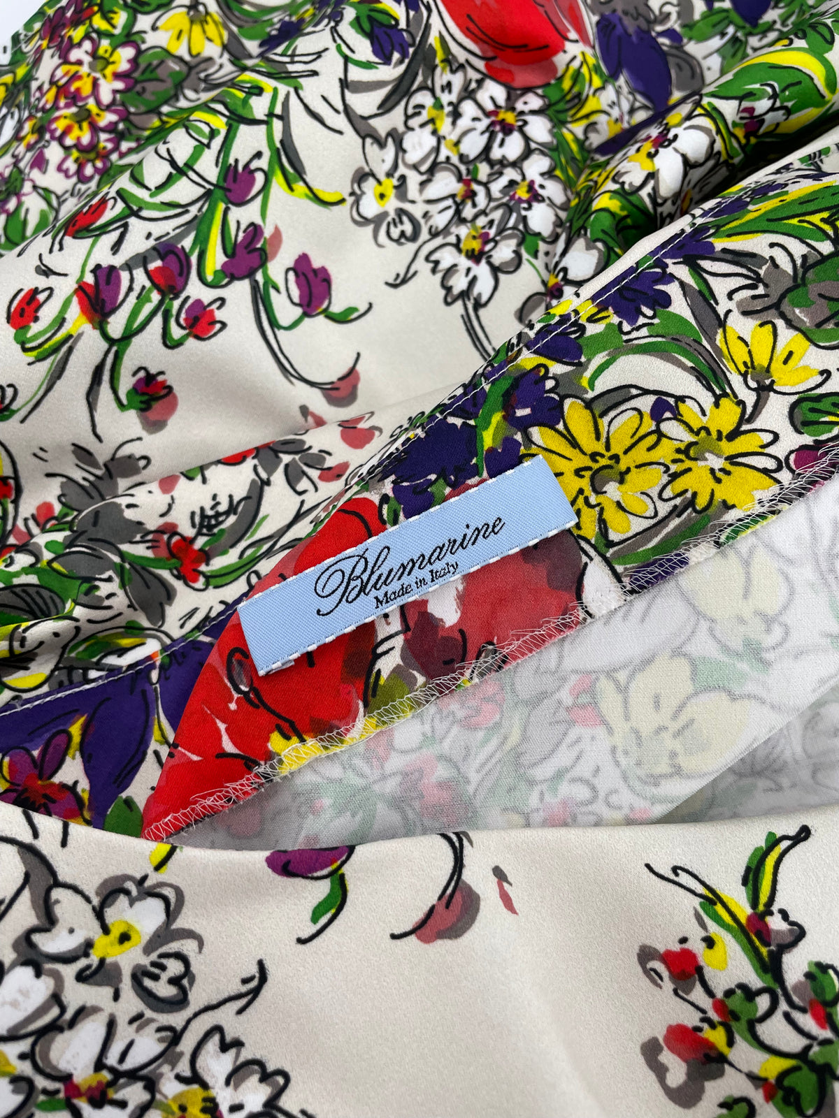 Blumarine 2000's floral print cocktail dress