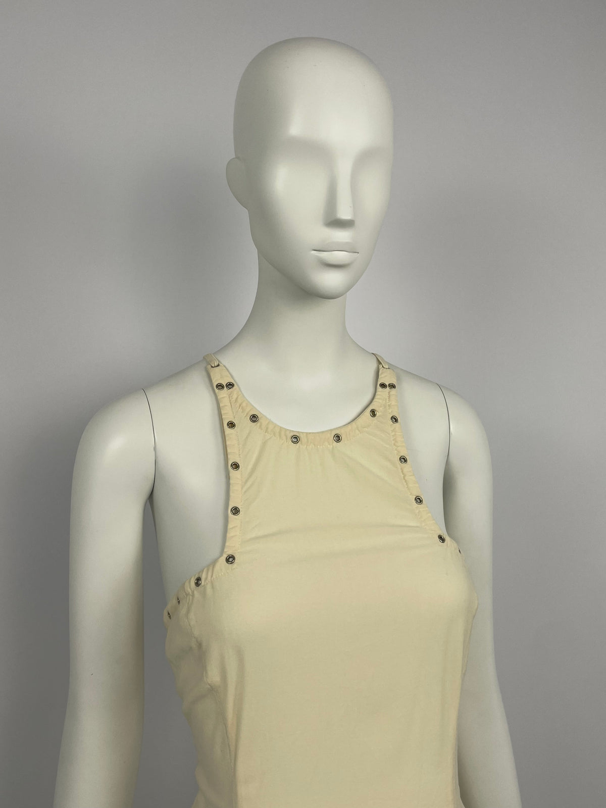 Gianni Versace 1990's Bondage bias cut dress