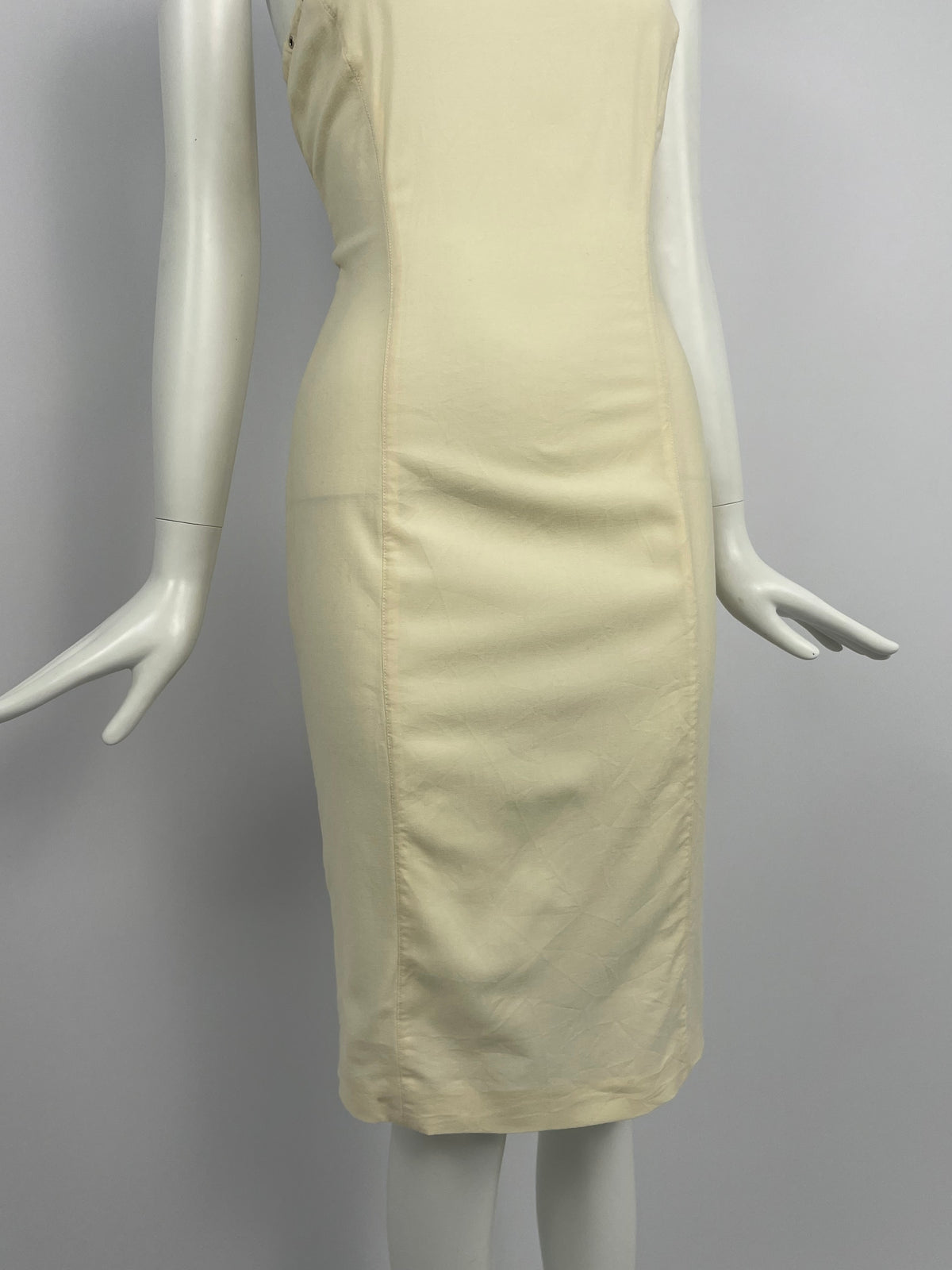 Gianni Versace 1990's Bondage bias cut dress