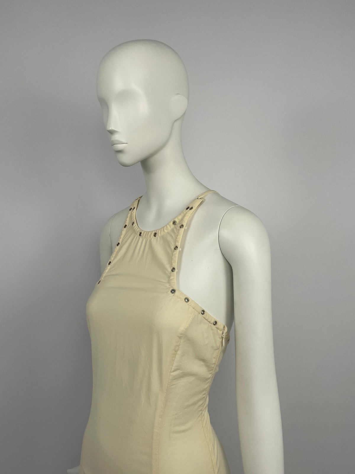 Gianni Versace 1990's Bondage bias cut dress