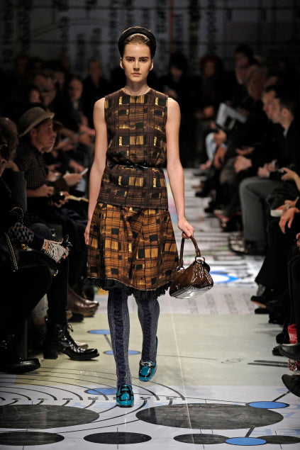 Prada F/W 2010 Squares print top.